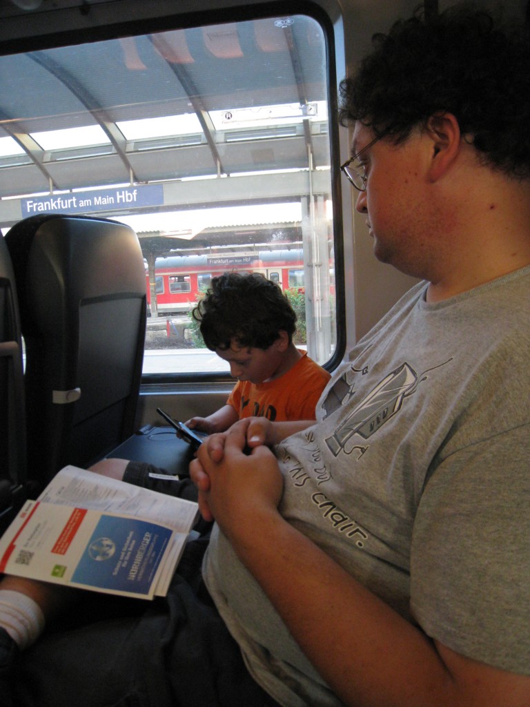 Because a quiet kid makes for happy train passengers, LOL 