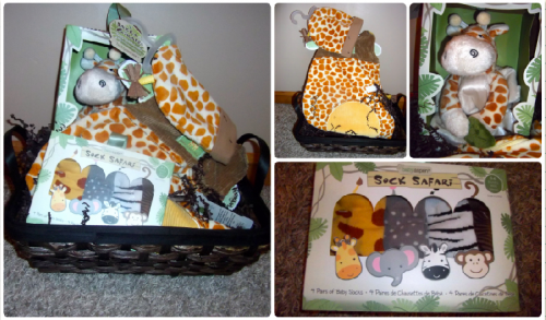 Baby Aspen Giraffe Gift Basket